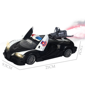 1:24 ölçekli Mini araç modeli 27mhz RC polis spor yarış araba su sprey ve ışık ile, açık kapılar - Product Image 4