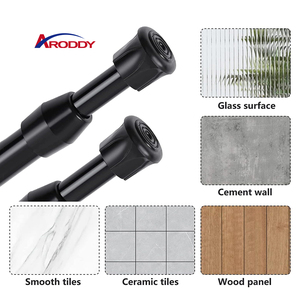 Aroddy có thể điều chỉnh mở rộng 30-80cm (11.8-31.5 inch) thanh rèm đặt không khoan căng lưới phụ kiện mùa xuân - Product Image 4