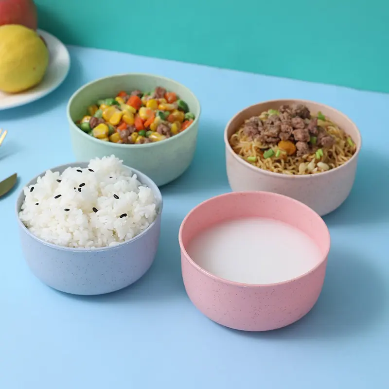 Bol à soupe de riz vaisselle domestique bols pour enfants vaisselle bol rond en plastique