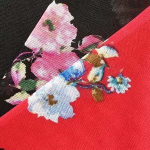 Chất lượng cao Poly lưới in 150Gsm dệt kim Polyester/bông vải cho hàng may mặc - Product Image 1