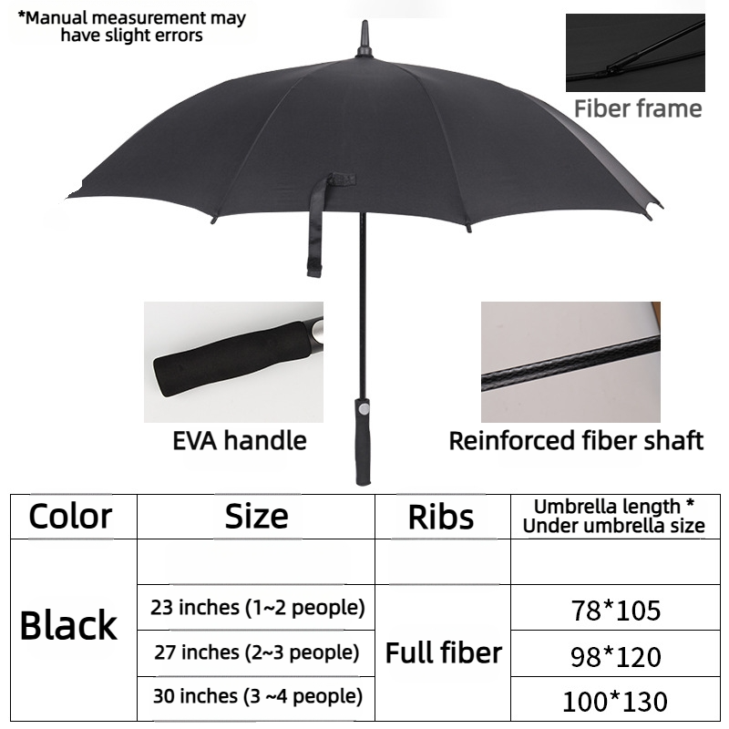 Black golf umbrella
