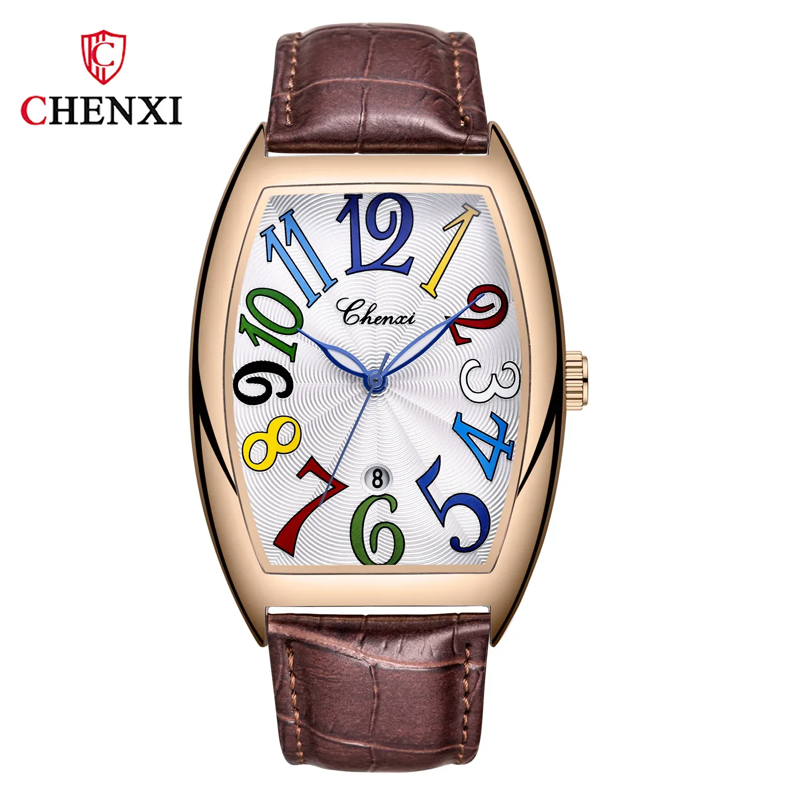 1 rose case white dial colorful text