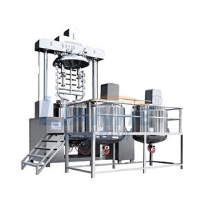 1t 1000lL 2T 3t çift yönlü karıştırma dikişsiz kürek kozmetik yapma makinesi soğutma tankı yüksek hızlı kesme emülsifiye karıştırıcı - Product Image 5
