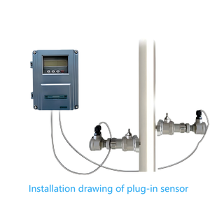 TDS-100F Ultrasonic Flow Meter Wall Mount DN15-DN6000 Plastic Material 4-20 MA <strong>Output</strong> for OTC Application