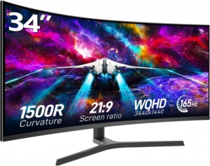 Produrre 34 pollici 4K Anti-luce blu Monitor da gioco 165Hz curva PC pannello TFT alta frequenza di aggiornamento per il gioco - Product Image 1