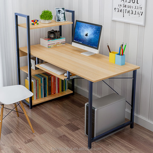 Free Sample Desktop Writing Home Office <strong>Table</strong> Simple Design Modern with Bookshelf Workstation Laptop PC <strong>Computer</strong> Desk - Product Image 5