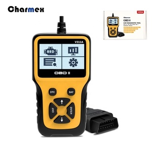 Charmex obd iiスキャナ自動障害検出器obdエンジン故障ライトクリアするコード読書カードディーゼルOBD2スキャナ - Product Image 2