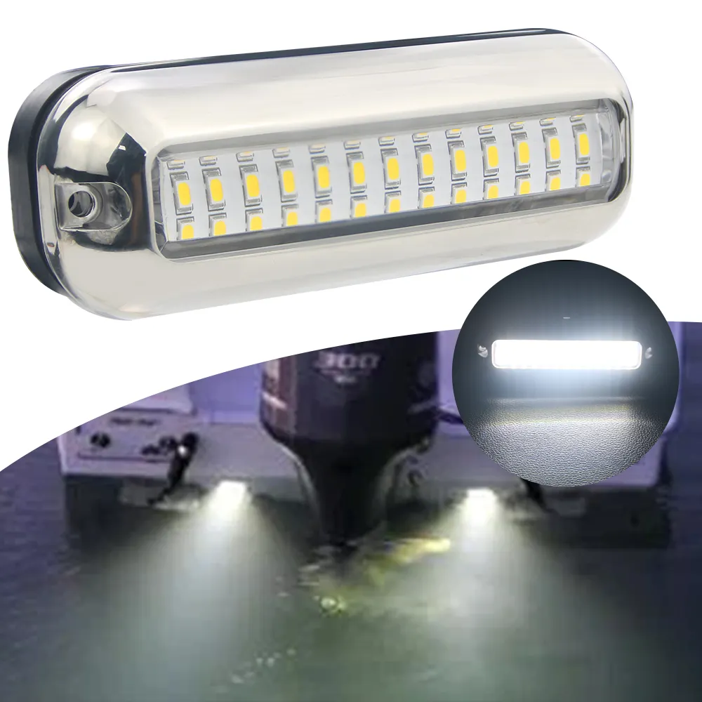 Accesorios de piezas marinas Cool White Marine LED lights TRIM TAB LED luz subacuática para barco