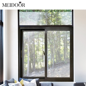 Ventanas de hierro con marco de persianas integrado Fabricante personalizado Ventana corredera residencial y comercial a prueba de viento - Product Image 1