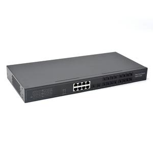 Alta efficienza 8 porte Gigabit Rackmount RJ45 a 18 porte in fibra a <span class=keywords><strong>Ethernet</strong></span> Switch per soluzioni di rete aziendali