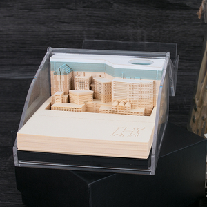 DIY便笺纸艺术积木3D棒便笺便笺便宜贴创意城市夜帖便笺 - Product Image 4