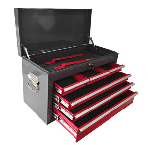 带六个抽屉的便携式工具箱可锁定多用途工具箱工具箱 - Product Image 4