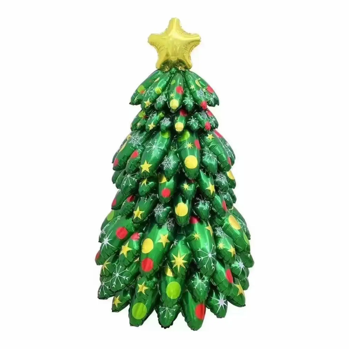 Vendita calda decorazioni da te buon natale palloncini albero di natale in alluminio per festa in alluminio palloncino