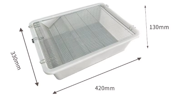 Couverture en maille galvanisée PE No3 blanche