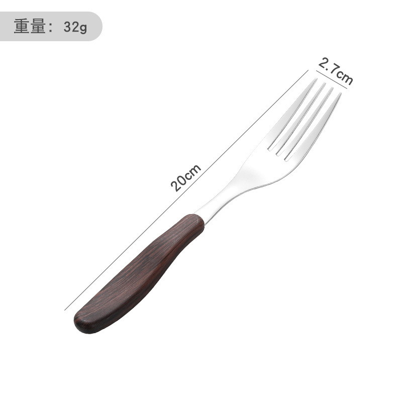 ส้อมสำหรับเด็ก ลายไม้ 1810 สตีล
