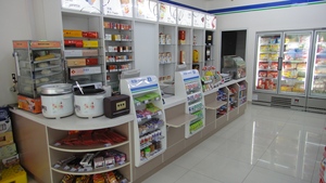 信德定制超市收银台收银台桌子设计钢制收银台便利店收银台 - Product Image 4
