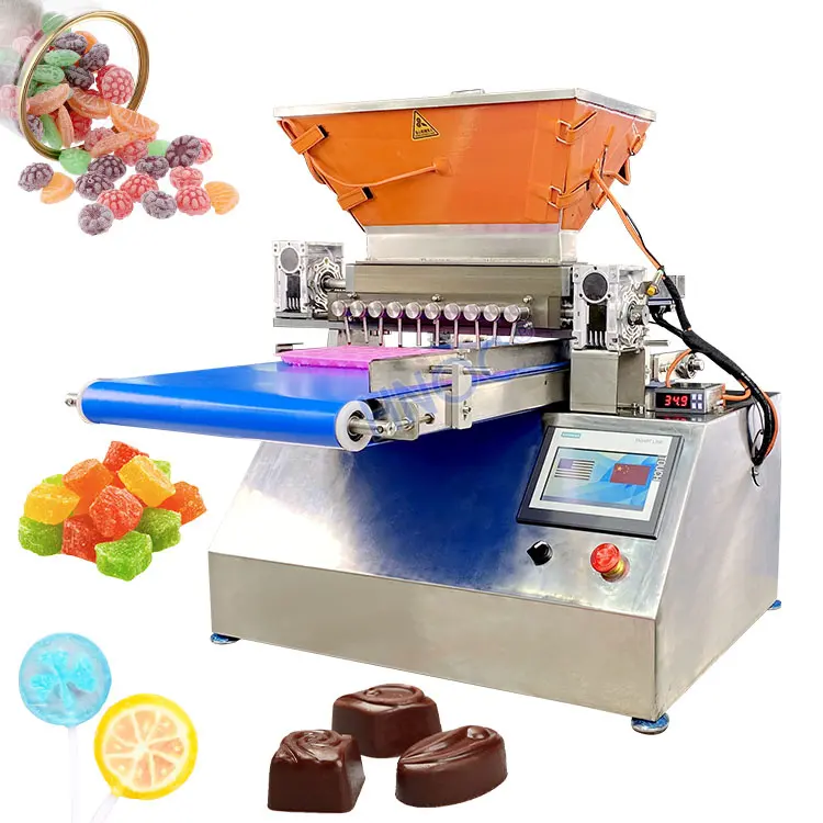 Günstige Viertel Schokolade Sweet Ginger Candy Deposit Gießen Make Chain Die Form Maschine der Süßigkeiten Maschine