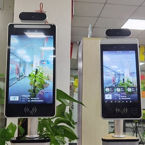 IP65 Metal SDK Libre Android <span class=keywords><strong>Face</strong></span> Tablet con la función de la temperatura NFC RFID Lector de tarjetas de código de barras 1D QR