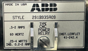 Neu und original plc NEU 291 B935A09 POWER RELAIS TYP: CWC 52A 60HZ 254W SPS-Programmier steuerung - Product Image 4