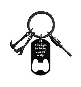 אם של אבא סבא יכול לא לתקן זה לא אחד יכול Keychain מפתח טבעת עם בקבוק פותחן עבור אבא אב יום הולדת יום מתנה - Product Image 5