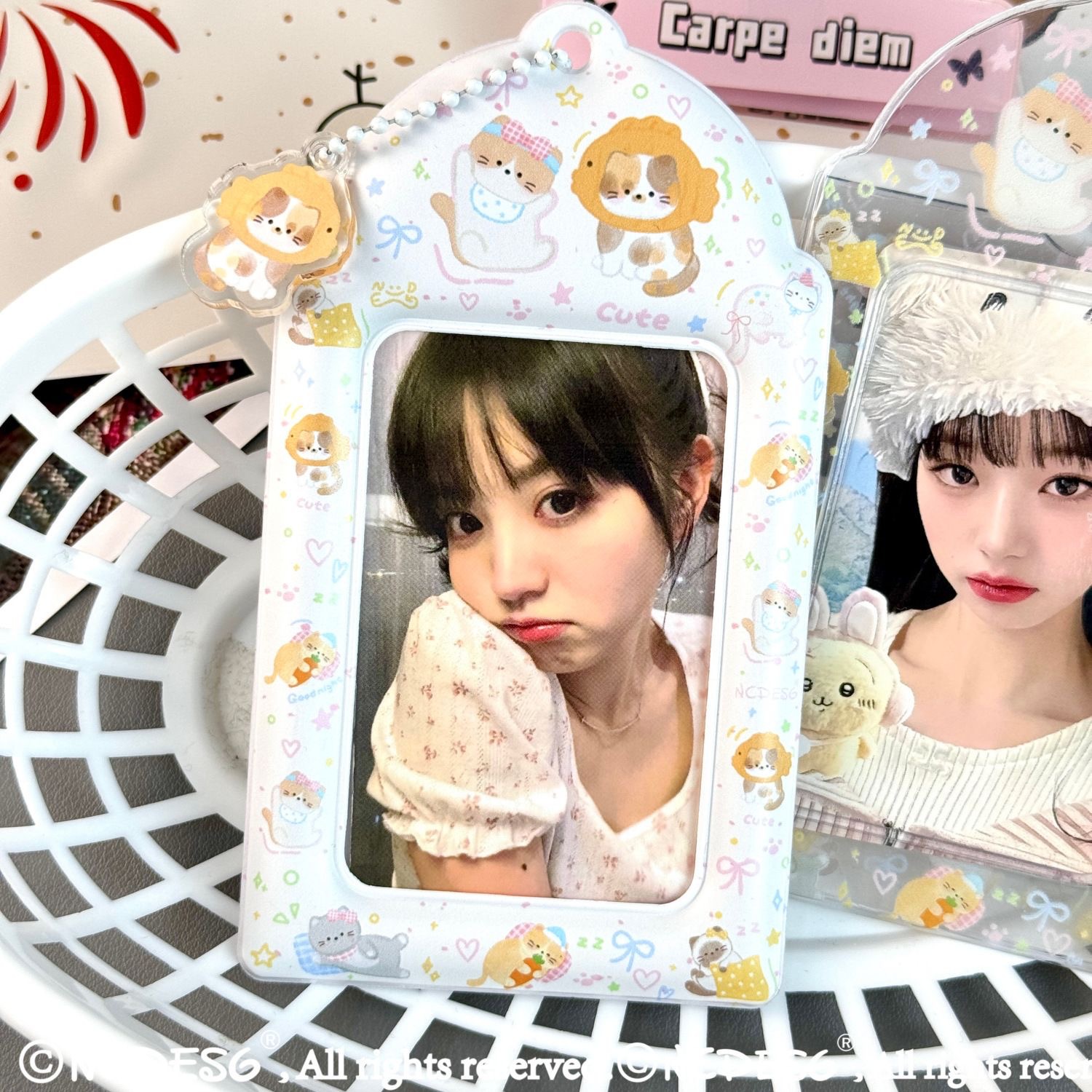 Matte good night kitten card set
