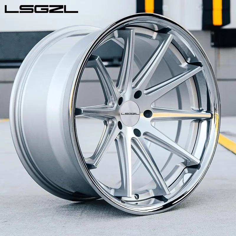 Lsgzl forgiato 2 pezzi di lusso 5x114.3 5x130 personalizzato per Mercedes C8 BMW Ferrari cerchi in lega di alluminio 16-26 pollici ruota