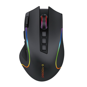 X11 USB ottico luminoso retroilluminato mano destra ricaricabile 2.4Ghz Wireless Mouse da gioco