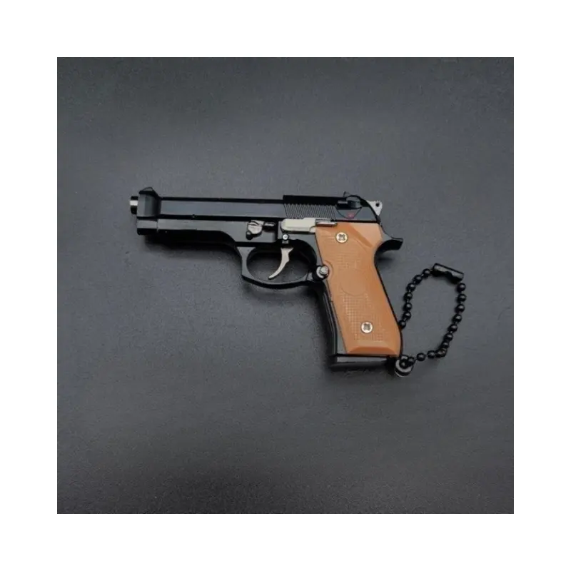 بيع بالجملة تعزيز نموذج بندقية مفتاح مجموعة قابلة للإزالة أسود محاكاة لعبة بندقية أقراط