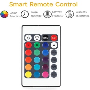 Fabbrica buon prezzo Wireless 24 chiave WiFi Bluetooth musica RGBW controller per LED doppia striscia di luce - Product Image 5