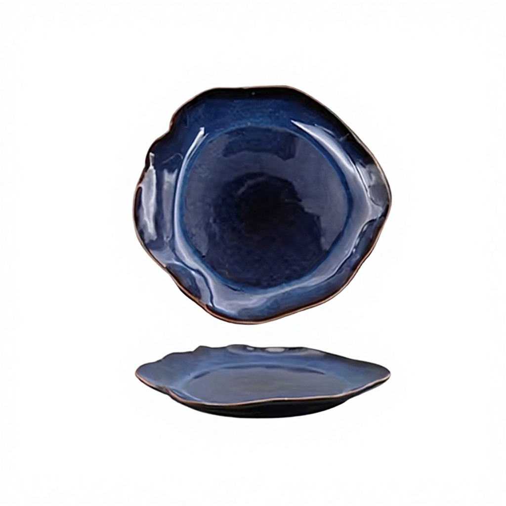 Assiette plate en céramique 21,7*19,7*2cm/400g