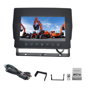 JPM-718AW 7英寸IP69k全金属外壳防水监视器7防水IP69K双输入监视器 - Product Image 1
