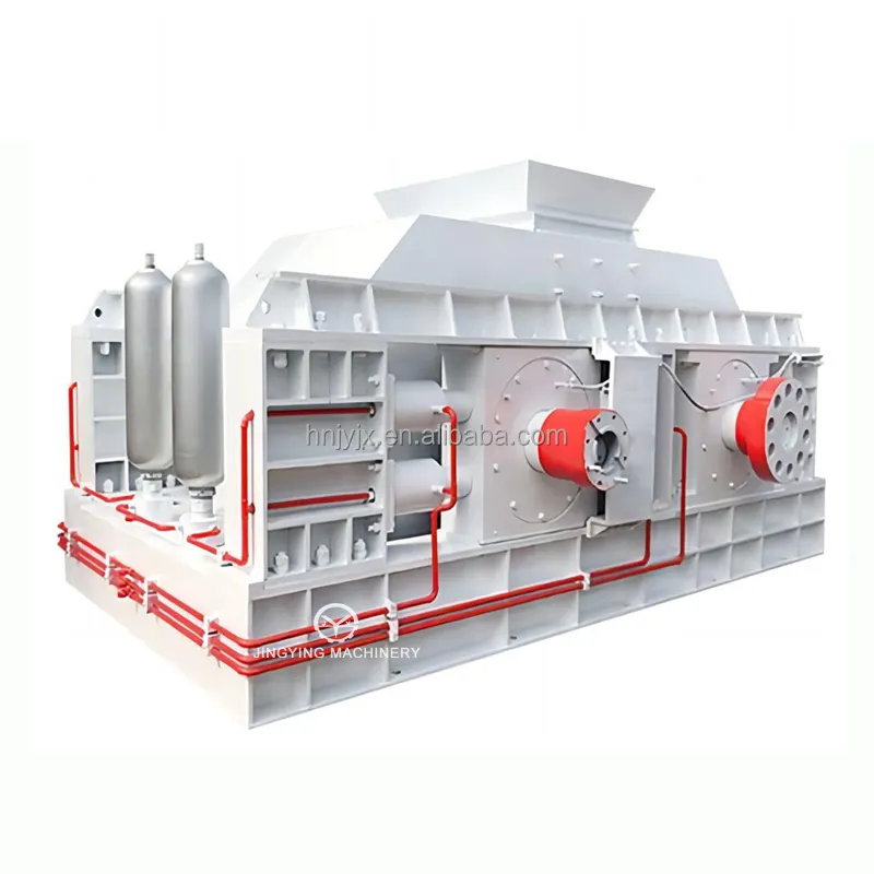 High Efficiency 100 T/H Double Roll Stone Crusher For Sale Cheap Gold Limestone Gravel Soil Sand Roller Crusher Price