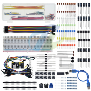 830 pz/scatola fai da te progetto Starter Kit per Arduino UNO R3 Kit Kit elettronico fai da te Set di componenti elettronici con Breadboard a puntini