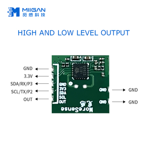 Kleinste Größe 10mm Smart Radar Sensor Menschlicher Detektor Optionaler Strom 51uA 26mA 10G Radar modul 10GHz Bewegungs sensor modul - Product Image 4