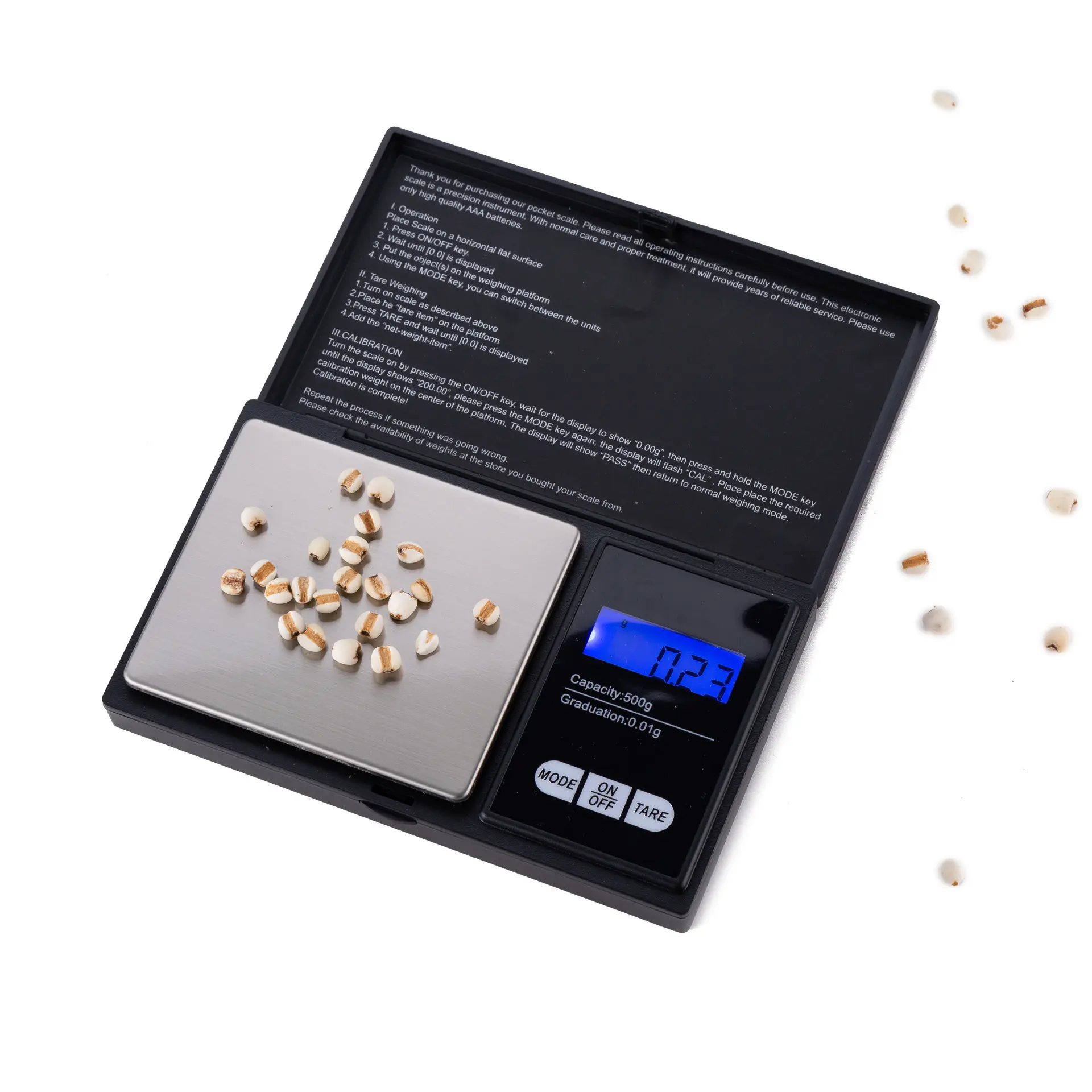 Alta 500g 0.01g bilancia digitale da cucina gioielli oro peso grammo LCD tasca bilance elettroniche