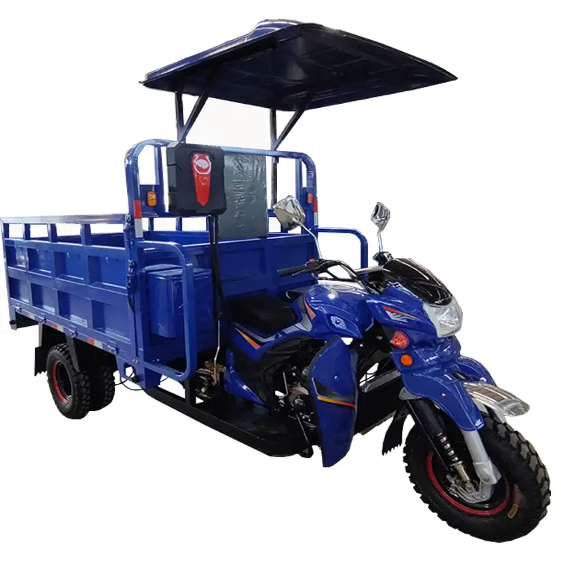 Fabrik YAOLON doppelt wasser gekühlte dreirädrige Moto Motorrad Tuktuk Benzin Benzin motorisierte Motorrad Dreirad Ladung