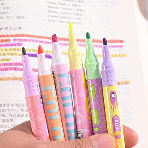 Double-ended Stacked <strong>Color</strong> <strong>Highlighter</strong> Student Key Marking <strong>Color</strong> Marker Stackable <strong>Color</strong> Handbook Pen Spot Wholesale - Product Image 3