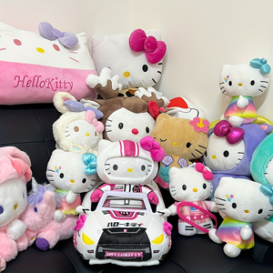 16 "/40cm & sanrios HelloKitty Speed Racer sang trọng-PINKY Racer Car & HelloKitty búp bê, đồ chơi sang trọng mềm mại, thú nhồi bông quà tặng - Product Image 5