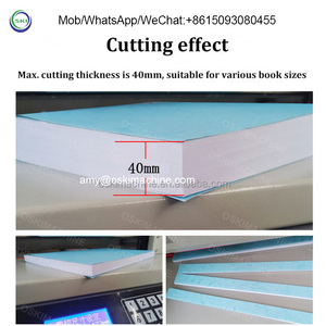 Elektrikli çıkartmalar kesme makinesi giyotin kağıt deri kesici kitap ciltleme makinesi kesici - Product Image 3