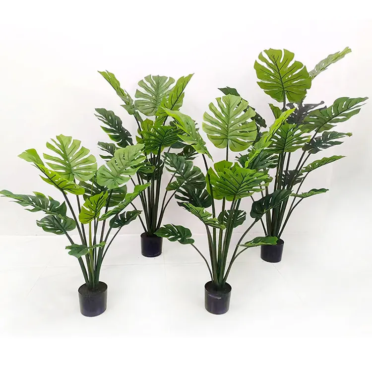 Artificial monstera planta bonsai árvore artificial plantas artificiais e flores plantas plásticas artificial interior decorativo