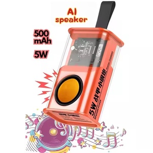 2025 Neues Produkt AI Transparenter Lautsprecher mit einstellbarem LED-Bildschirm Stereo-Sound & FM-Radio Smart Home Improvement Device