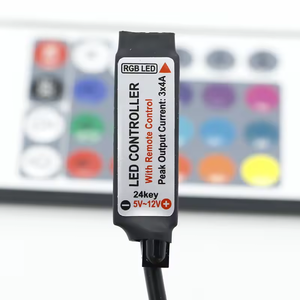 USB 24 кнопки RGB Светодиодные полосы управления с двумя разъемами инфракрасный DC 12 В 24 В 5 В диммер для светодиодного освещения проектов - Product Image 5