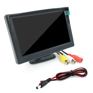 5 Inch Car <strong>Monitor</strong> TFT <strong>LCD</strong> 5&quot; HD Digital 16:9 800*480 Screen 2 Way Video <strong>Input</strong> for Reverse Rear View Camera DVD VCD - Product Image 2