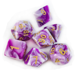 ชุดลูกเต๋า DND แบบกำหนดเองสำหรับดันเจี้ยนและมังกรเกมกระดาน RPG 7ชิ้น D4หลาย D6 D8 D10 D12 D20สองสีชุดลูกเต๋าอะคริลิค - Product Image 5