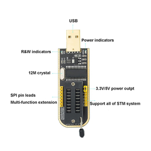 USB-Programmierer CH341A 24 Flash-Modul der Serie 25 SPI USB zu TTL STC Flash-Mikrocontroller-Karte EEPROM-BIOS-Writer