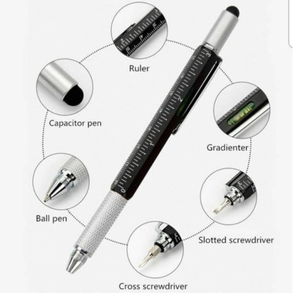 手写笔软触摸多功能笔可定制笔6合一工具金属笔带盒 - Product Image 1