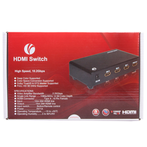 Interruptor HDMI de alta velocidad HDMI 1,4 V Splitter 3x1 3 en 1 salida Ultra HD con control remoto Cable infrarrojo Conmutador HDMI - Product Image 4