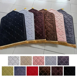 2024 yeni ekstra kalın müslüman flanel püskül halı taşınabilir kaymaz Mat kalın kabartmalı seccade halı kilim - Product Image 6