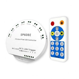 8-канальный выходной сигнал, пульт дистанционного управления, IOS, Android, синий зуб, приложение, контроллер для WS2811 WS2815, адресная Светодиодная лента