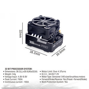 Ракета rc гоночный 540 V5R сенсорный бесщеточный двигатель + 160A турбо ESC + ЖК-Карта программы комбо для 1/10 автомобиля rc - Product Image 3